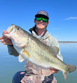 Largemouth bass being caught while fishing in TX