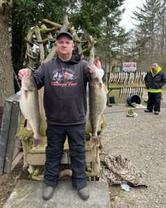 Two trophy-sized walleye caught at Lakeside Marblehead