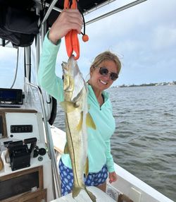 Angler with fishing gear in scenic Florida location