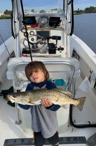 Spotted weakfish, 25 inches, fishing in FL