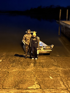 Two people enjoying a fishing trip in St. Augustine