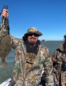 A lone angler's successful fishing trip in Corpus Christi