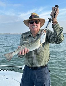 Successful anglers in Corpus Christi catch a 16-inch fish