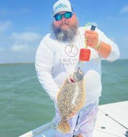 A lone angler fishing in Texas