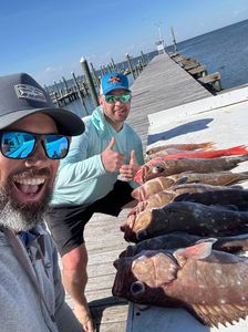 Deep drop haul with colorful Tilefish!