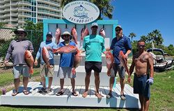 4 fish caught in Gulf Shores with fishing gear