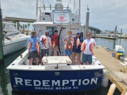 6 anglers fishing in Alabama