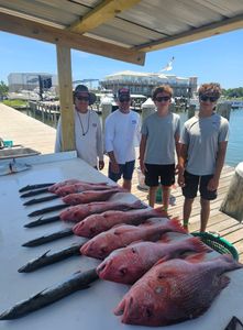 4 people fishing in Alabama