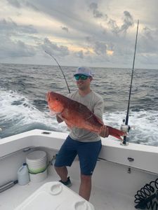 Person fishing in Gulf Shores