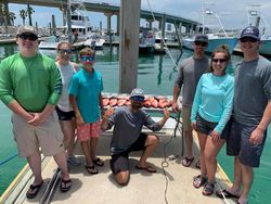 7 people fishing in Gulf Shores, Alabama