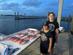 Two anglers fishing at Gulf Shores