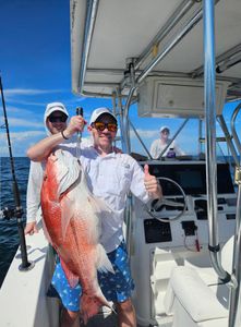 Red snapper caught fishing in Gulf Shores AL on charter boat