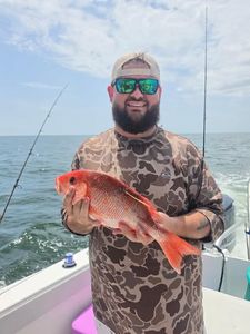 Red snapper caught fishing in Orange Beach AL