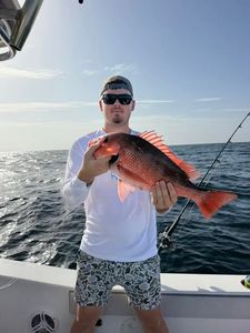 Red snapper catch on fishing boat in Orange Beach Alabama waters