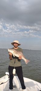 A lone angler fishing in Texas