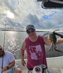A person fishing in the MS location