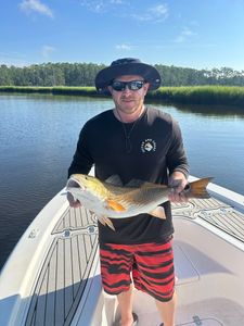 Redfish caught while fishing in Oak Island