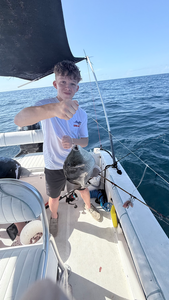 South Florida grey triggerfish landed with perfect technique!