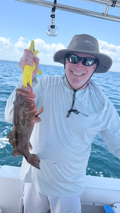 Beautiful red grouper landed in South Florida waters!