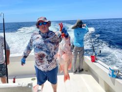 Angler fishing for Southern black bream in FL