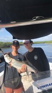 Boys were amazed by this Tarpon