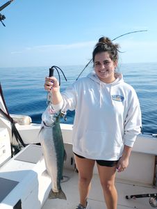 Coho Salmon caught on fishing trip in WI