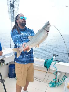 Angler holding a fishing rod in WI