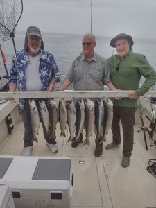Successful lake trout fishing in WI