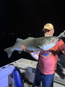 Striped bass caught fishing in ME