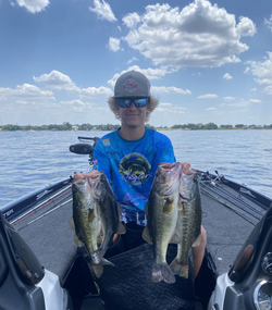 3 largemouth bass caught while fishing in Sebring