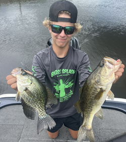 Two crappie fish caught in Sebring