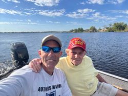 Two people enjoying a fishing adventure in Sebring