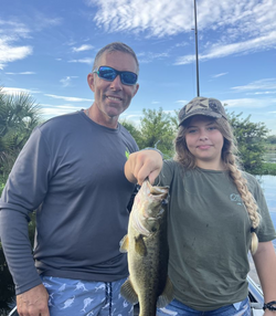 Largemouth bass caught in Sebring