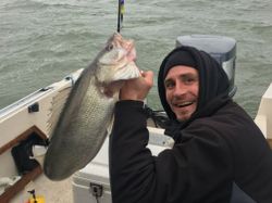 Single angler fishing in Oak Harbor