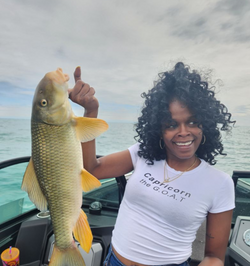 Silver Redhorse fish caught in Detroit