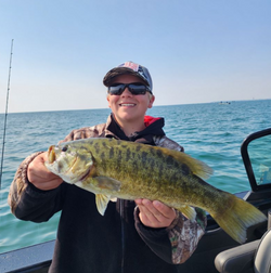Smallmouth bass caught fishing in MI