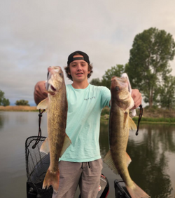 Two big fish caught while fishing in Detroit