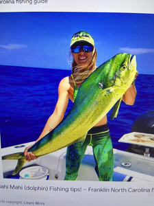 Beautiful Mahi Mahi brought to the boat during some great inshore fishing action!