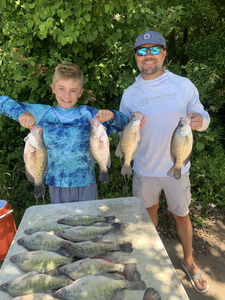 Eleven crappie and white crappie caught in Batesville