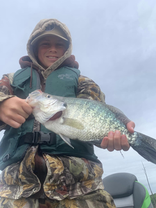 A single fisherman enjoying a day of fishing in Batesville