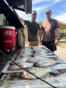 Two people fishing in Batesville