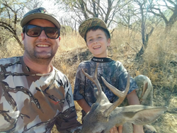Two people hunting in Waddell