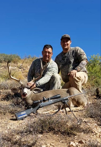 Two people hunting in Waddell
