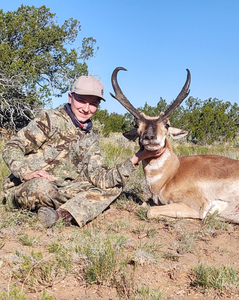 Successful hunter with 20-inch fish in Waddell