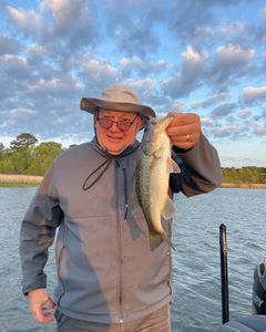 A person fishing at North Myrtle Beach