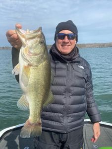 Large bass caught while fishing in North Myrtle Beach SC