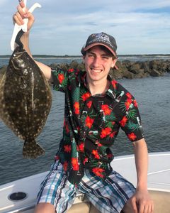 Summer Flounder, 17 inches, caught fishing in North Myrtle Beach