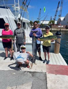 3 Wahoo fish caught while fishing in FL