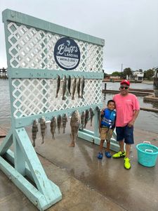 3 big black drum fish caught in TX