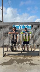 Two anglers fishing in Corpus Christi